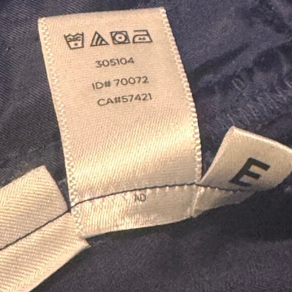 LOFT Navy Blue Ankle Cropped Flat Front Slim Chino Work Pants Women's Sz 4 - Picture 9 of 9